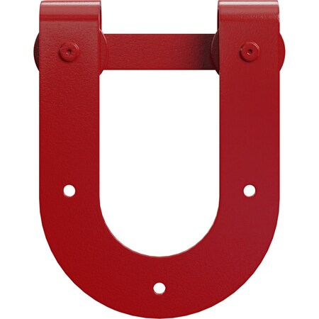 Ekena Millwork Premium Horseshoe Roller Hanger w/ Bolts for Barn Door for 1 3/4" Doors, Regal Red GB60014R2RR